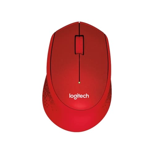 Logitech - Raton inalambrico M330 Silent - 1000DPI - 2,4Ghz - Nano receptor - Rojo - Larga autonomia