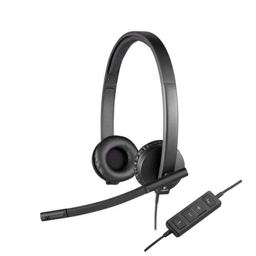 Logitech - Auriculare H570e - Stereo - USB - Negro
