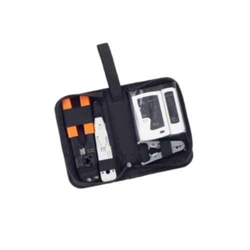 Equip - Kit Herramientas Redes - Crimpadora + Pelacables + Tester + Insertadora Krone + Estuche