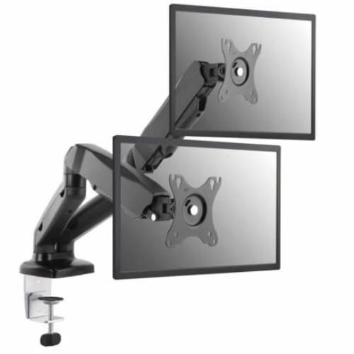 Equip - Soporte Doble Monitor De 13" a 27" - Inclinable, Giratorio y Articulado- Escritorio - VESA - Negro