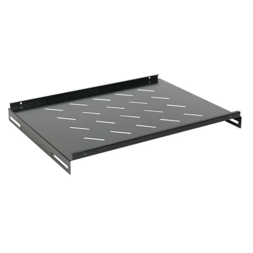 Phasak - Bandeja fija 1U para rack 800mm exterior de fondo - negra