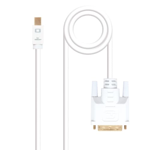 Nanocable - Cable Mini DisplayPort/M a DVI/M - Blanco - Longitud 5.0 m
