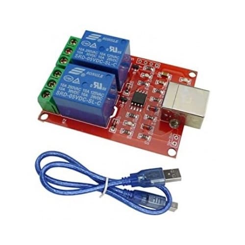 Aihasd Inteligente Electrónica 2 canales DC5V Módulo de rele / Ordenador USB Controlar Interruptor Conducir /Controlador Inteligente de PC * ULTIMAS UNIDADES