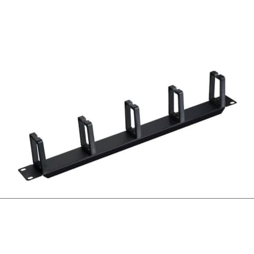 Organizador de cables para rack 19" 1U 5 ganchos en negro