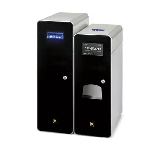 CashKeeper CK+ ALU Apolo Sigma - Sistema seguro de gestión de efectivo - Capacidad para cambio: 120 billetes y 1500 monedas - Recaudación: cajón cerrado hasta 600 billetes - Ethernet - Aluminio