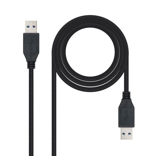 Cable USB 3.0 - Tipo A/M-A/M - Negro - 3.0 M