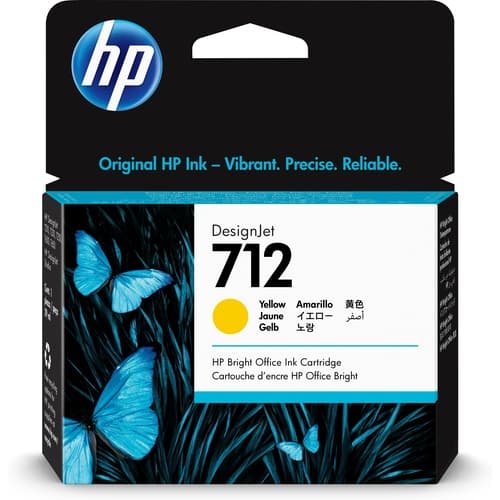 HP CARTUCHO Nº712 AMARILLO (3ED69A) - Designjet Studio/T230/T250/T630/T650