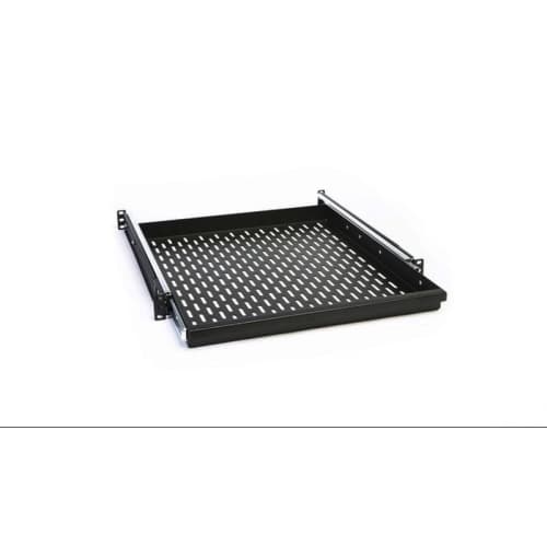 Bandeja 1U telescópica p/rack Phasak 800 en negro