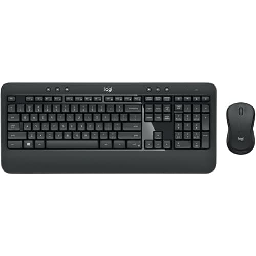Logitech -  Advanced Combo MK450 Pack Inalámbrico - Teclado + Ratón - 3 botones - Uso Ambidiestro - Negro