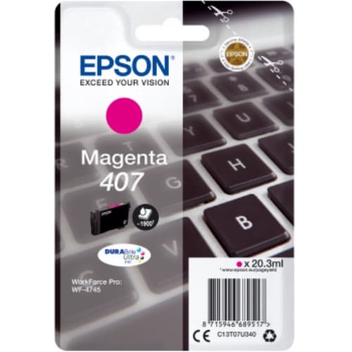 EPSON CARTUCHO 407 MAGENTA 1900PAG - WF4745