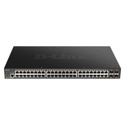 D-Link - Switch Smart DGS-1250-52XMP 48 Puertos/ RJ-45 10/100/1000 POE - 4 puertos 10G SFP+ - Semigestionable