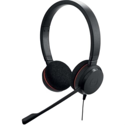 Jabra - Auriculares Evolve 20 - Cableado - Diadema - Estéreo - Biauricular - Supra-aural - Cancelación de ruido - Micrófono - USB tipo C