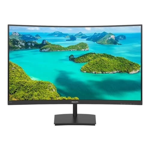 Philips - Monitor LED 271E1SCA/00 - 27" - Curvo - 1920 x 1080 FHD - 16:9 - 4 ms - HDMI, VGA - Altavoces - Negro