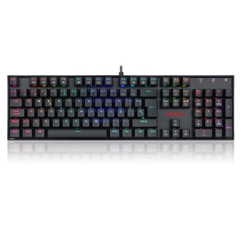 Redragon - MITRA Teclado Mecánico Gaming Switch azul RGB Español España Negro