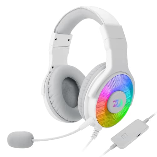 Redragon - PANDORA 2 Auricular Gaming RGB Adaptador XBOX/PS4 Micrófono Blanco