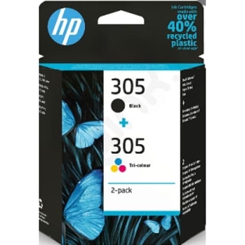 C.t.HP #305 negro +  C.t.HP #305 tricolor Deskjet 2720 4120 Envy 6420