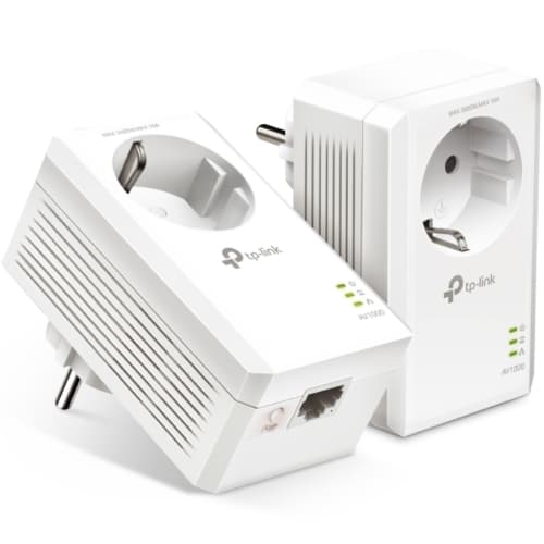 Adaptador Powerline TPLink TL-PA7017P KIT AV1000 1000Mbps/ Alcance 300m/ Pack de 2