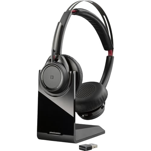 Auriculares Inalmbricos Plantronics/Poly Voyager Focus UC/ con Micrfono/ Bluetooth/ USB/ Negro B825, sin base de carga.