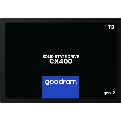 GOODRAM CX400 G.2 - 1TB SSD - 2.5" - SATA III - Lectura 550 MB/s - Escritura 500 MB/s -TBW 720TB
