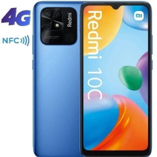 Xiaomi - Smartphone Redmi 10C - NFC  - 6.71" - FHD+ - 4/64GB - 4G - Dualism - A11.0 - Azul Ocano