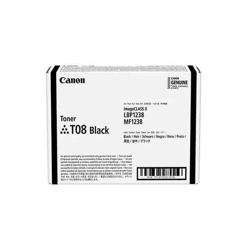 Canon Toner T08 negro 11.000pag  i-SENSYS X 1238P II / i-SENSYS X 1238Pr II / i-SENSYS X 1238i II / i-SENSYS X 1238iF II
