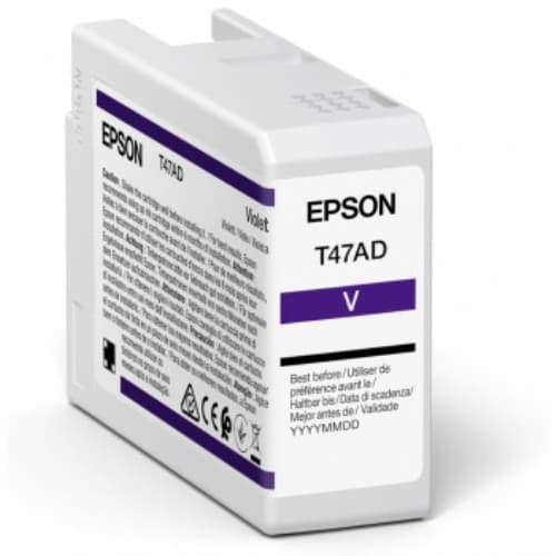 EPSON Singlepack Violet T47AD UltraChrome Pro 10 ink 50ml SC-P900