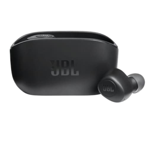 JBL- Intrauricular Bluetooth Wave 100 TWS Negro con estuche de carga