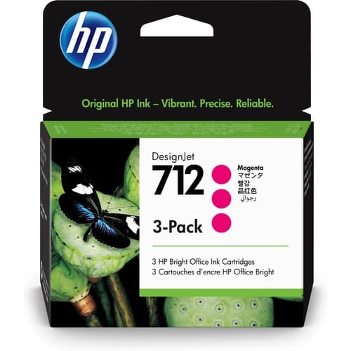 HP CARTUCHO Nº712  MAGENTA DESIGNJET T200 / T600- N 712 *PACK 3*
