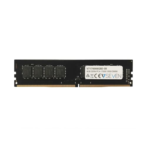 V7 Módulo RAM V7 - 8 GB - DDR4-2133/PC4-17000 DDR4 SDRAM - 2133 MHz - CL15 - 1,20 V - No-ECC - Sin búfer - 288-pin - DIMM