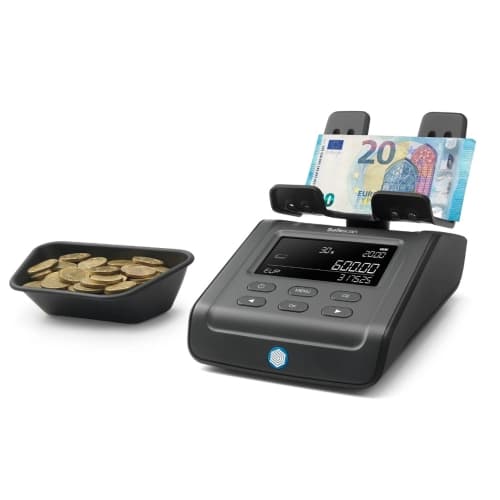 Safescan 6165 - Balanza contadora de dinero para monedas y billetes, con puerto de actualizaciones