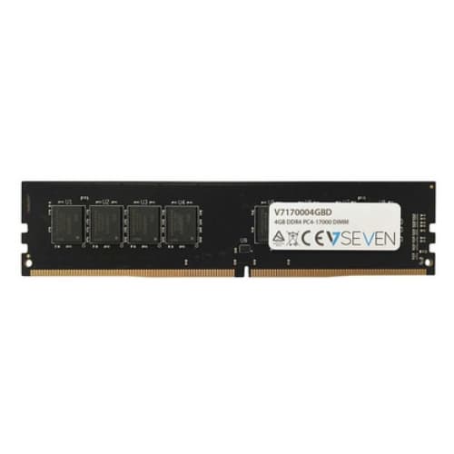 V7 V7170004GBD - DDR4 DIMM - 4GB - 2133 Mhz - PC4-17000 - Sin búfer - CL15 - 288-clavijas