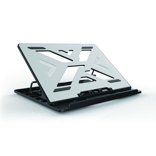 Conceptronic THANA03G - Base para portátil - Aluminio - 7 niveles de ajuste - Hasta 15.6"