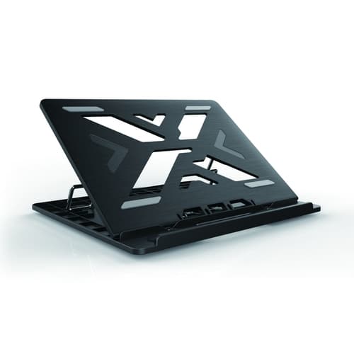 Conceptronic THANA03B - Base para portátil - Aluminio - Color negro - Hasta 15.6"