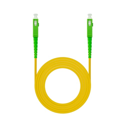 CABLE FIBRA SC/APC-SC/APC MONOMODO LSZH AMARIL.60M