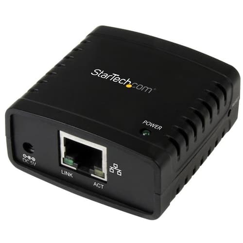 StarTech.com Servidor de Impresion en Red Ethernet 10/100 Mbps a USB 2.0 con LPR - Servidor de Impresion USB