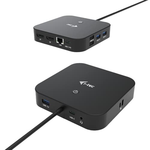 I-Tec Estación de acoplamiento i-tec USB Tipo C para Portátil - 100 W - 7 x puertos USB - 2 x USB 2.0 - USB Tipo-C - Red (RJ-45) - DisplayPort - Thunderbolt - Cableado