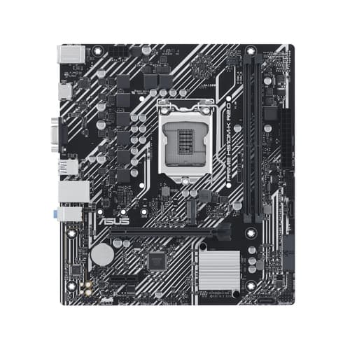 Placa base 1200 microATX Asus Prime H510M-K R2.0 - 2xDDR4 (Hasta 64 Gb 3200 Mhz OC) - 1 x M.2 Gen3 - 4 x SATA - USB 3.2 (4/2) - USB 2.0 (2/2) -  VGA - HDMI