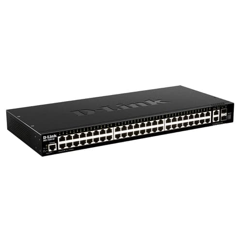 SWITCH GESTIONABLE D-LINK L3 STAKABLE DGS-1520-52/E 48P GIGA + 2P 10G  + 2P SFP