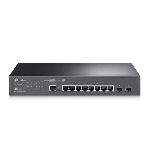 SWITCH GESTIONABLE L2 TP-LINK SG3210 8P GIGA CON 2P COMBO GIGA RACK