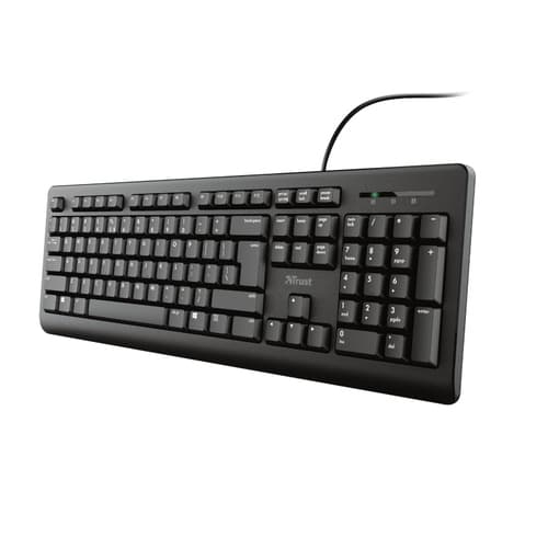 TECLADO TRUST TK-150 TAMAÑO COMPACTO TECLEADO SILENCIADO RESISTENTE A LOS VERTIDOS CABLE 1.8m  23982  OFFER