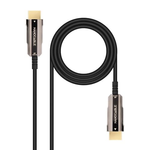 CABLE HDMI V2.0 AOC 4K@60HZ 18Gbps NEGRO 20 M