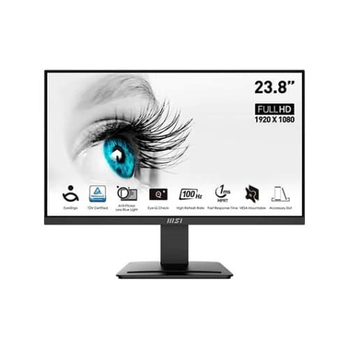 MSI MONITOR PRO MP2412. 23.8" (60CM) - PLANO - VA - 1920X1080 (FHD) - 100HZ - NEGRO