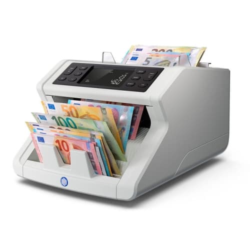 SAFESCAN 2265 G2 - Contadora de billetes - carga trasera - detección de billetes falsos en 5 puntos - cuenta billetes mezclados de EUR yGBP mezclados.
