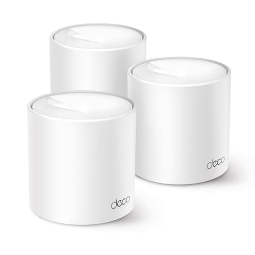PUNTO DE ACCESO WIFI 6 MESH TP-LINK DECO X10 PACK 3u AX1500 1201Mbps en 5GHz + 300Mbps en 2.4GHz 4 ANTENAS 2P GIGA