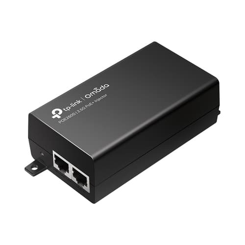 POE INJECTOR TP-LINK POE260S 2P 2.5Gbps 30W PASA DATOS Y ALIMENTACION POR EL MISMO CABLE HASTA 100 METROS PLUG AND PLAY