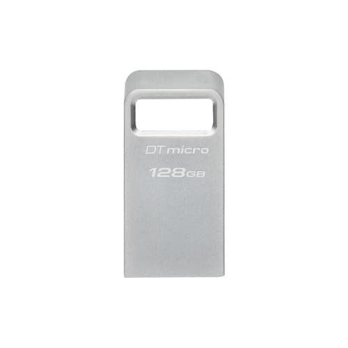 Kingston - DataTraveler Micro 128GB USB 3.2 - Ultrapequeño - Carcasa metálica