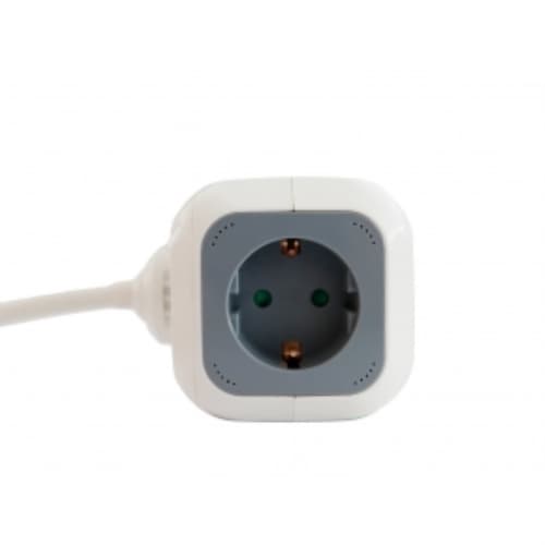 3Go REG4CUBEUSB - Regleta 4 tomas - 2 x USB 2.4A - Tipo cubo