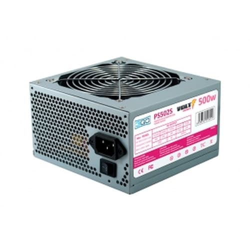 3Go PS502S - Fuente de alimentación - 500W - 20+4 - 2 x SATA - 3 x IDE - 1 x FDD - Cable de alimentación incluído