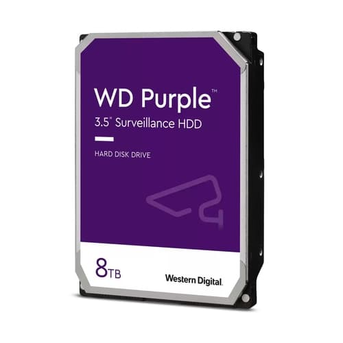 WD Purple WD85PURZ - Disco duro - 8TB - interno - 3.5" - SATA-600 - búfer: 256 MB - 5400 RPM