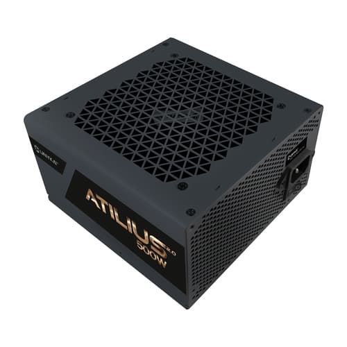 Unyka Atilius 2.0 Black 500W 80+ Bronze - ATX - APFC - Ventilador 120mm - ROHS CE